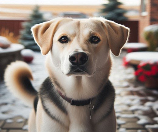 Labrador retriever mixed with Siberian husky