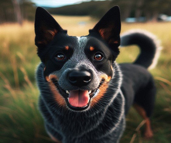 The Black Australian Cattle Dog