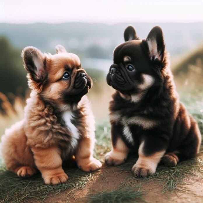 Fluffy French Bulldogs